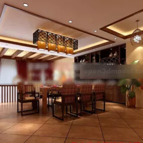 Home Restaurant Interior 3d model
