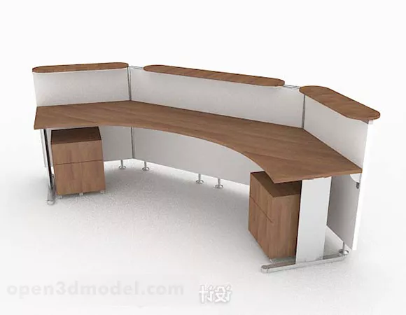 Modern Minimalist Wooden Desk V2 3d model Modern Minimalist Wooden Desk V2 3d model
