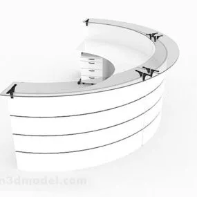 White Desk V2 3d model