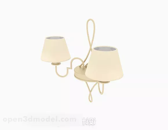Yellow Wall Lamp V10 3d model Yellow Wall Lamp V10 3d model