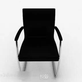 Modern Minimalist Black Chair V3 3d model