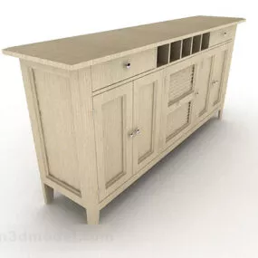 Wooden Cabinet V1 3d model