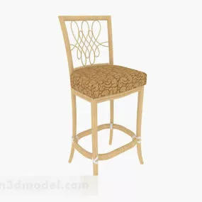 Yellow High Chair 3d model