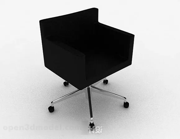 Modern Black Chair V1 3d model Modern Black Chair V1 3d model