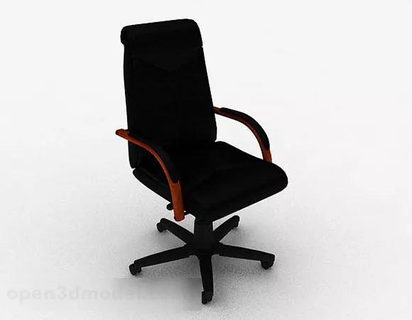 Modern Minimalist Black Chair V4 3d model Modern Minimalist Black Chair V4 3d model