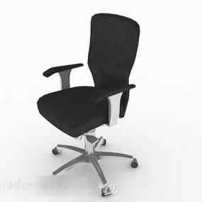 Black Lounge Chair V5 3d model