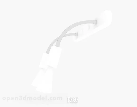 Simple Wall Lamp V1 3d model Simple Wall Lamp V1 3d model