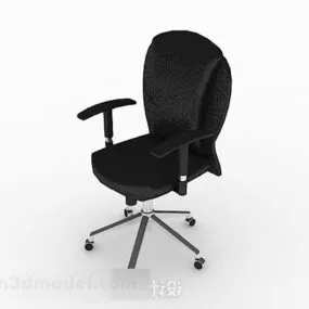 Black Office Chair V35 3d model