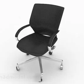 Black Office Chair V36 3d model