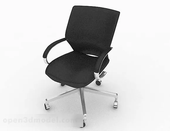 Black Office Chair V36 3d model Black Office Chair V36 3d model