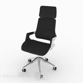 Black Office Chair V37 3d model