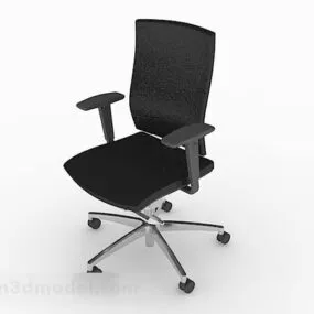 Black Office Chair V38 3d model