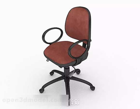 Brown Office Chair V11 3d model Brown Office Chair V11 3d model