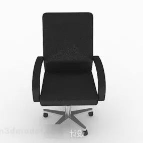 Modern Black Lounge Chair V4 3d model