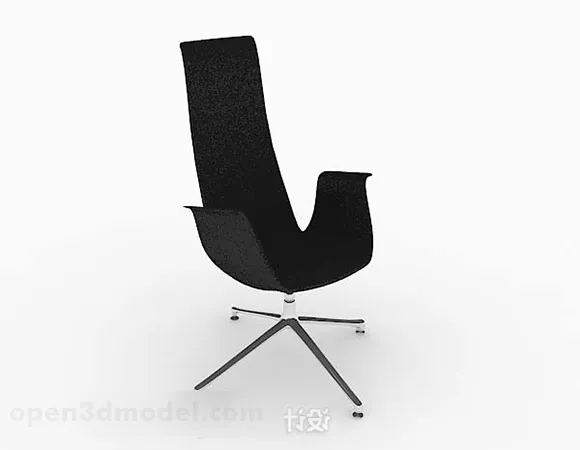 Black Lounge Chair V6 3d model Black Lounge Chair V6 3d model