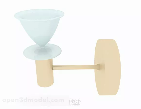 Simple Wall Lamp V2 3d model Simple Wall Lamp V2 3d model