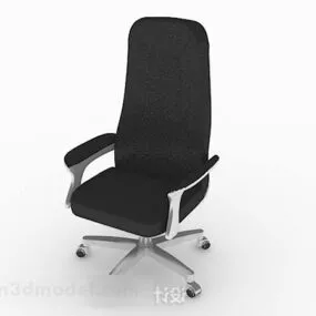 Black Office Chair V39 3d model