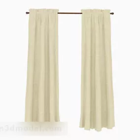 Beige Curtain 3d model
