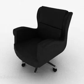 Modern Minimalist Black Home Chair V2 3d model
