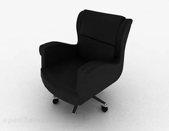 Modern Minimalist Black Home Chair V2 3d model Modern Minimalist Black Home Chair V2 3d model