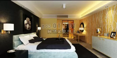 European Style Bedroom Hotel 3d model European Style Bedroom Hotel 3d model