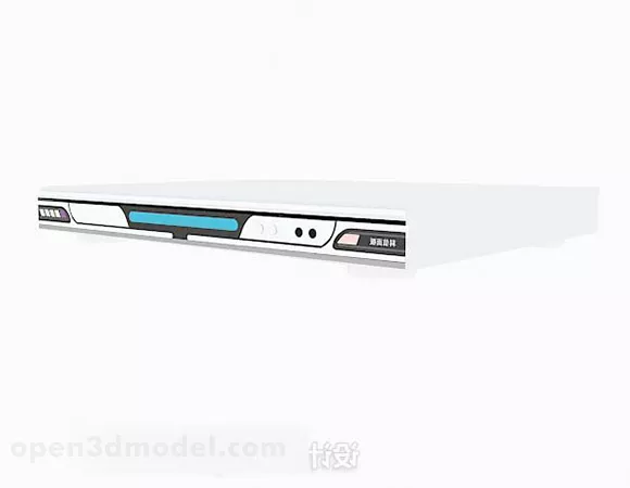 Family White Dvd Player V1 3d model Family White Dvd Player V1 3d model