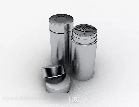 Stainless Steel Kitchen Acessories 3d model Stainless Steel Kitchen Acessories 3d model