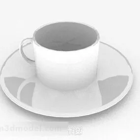 White Coffee Cup V1 3d model