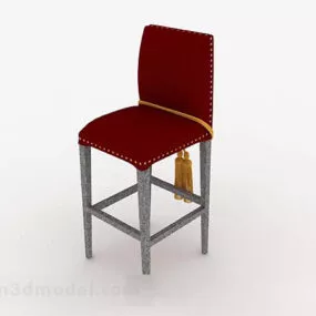 Red Home Chair V2 3d model