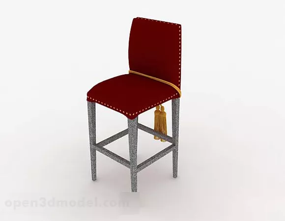 Red Home Chair V2 3d model Red Home Chair V2 3d model