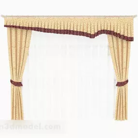 Light Yellow Curtain 3d model