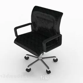 Modern Minimalist Black Office Chair V1 3d model