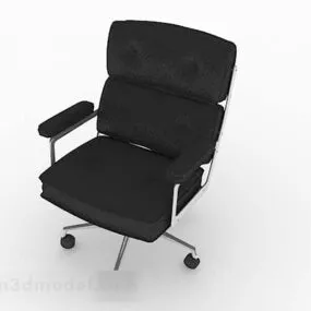 Office Black Chair V2 3d model