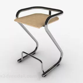 Modern Minimalist Metal Bar Chair V1 3d model