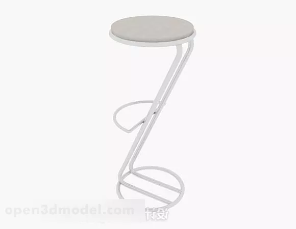 Modern Minimalist Round Bar Stool V1 3d model Modern Minimalist Round Bar Stool V1 3d model