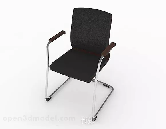 Modern Minimalist Black Lounge Chair V6 3d model Modern Minimalist Black Lounge Chair V6 3d model