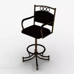 European Retro Home Chair 3d model