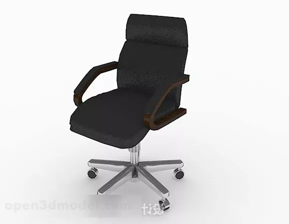 Modern Minimalist Black Office Chair V2 3d model Modern Minimalist Black Office Chair V2 3d model