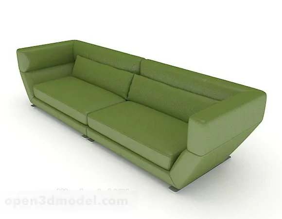 Green Simple Love Sofa 3d model Green Simple Love Sofa 3d model