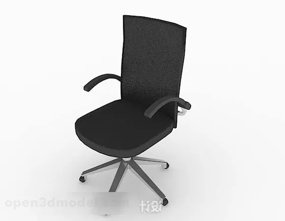 Simple Home Black Lounge Chair 3d model Simple Home Black Lounge Chair 3d model