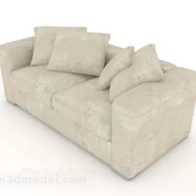 Beige Sofa Design 3d model