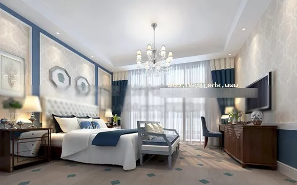 Hotel Room Design Interior 3d model Hotel Room Design Interior 3d model