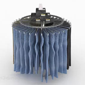 Circular Store Goods Display 3d model