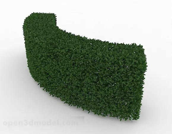 Hedge Leaf Round Shape 3d model Hedge Leaf Round Shape 3d model