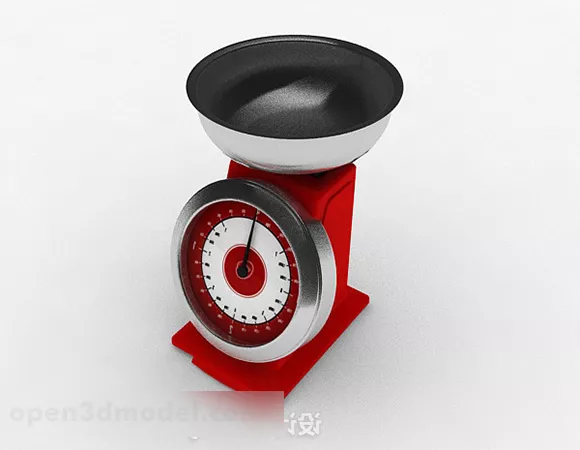 Red Metal Scale 3d model Red Metal Scale 3d model