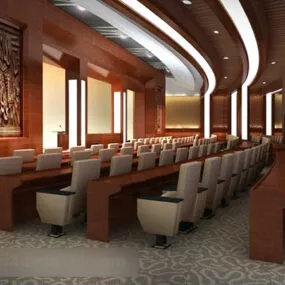 Company Report Hall Interior 3d model