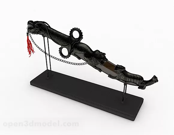 Swiss Army Knife With Rigged 3d model