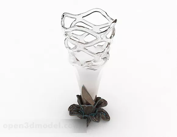 Glazed Vase Home Furnishings 3d model Glazed Vase Home Furnishings 3d model