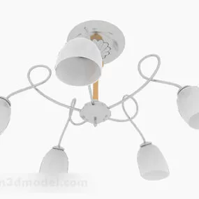 Furniture Of Gray Home Chandelier 3d model