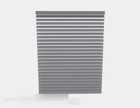 Gray Venetian Blinds 3d model Gray Venetian Blinds 3d model